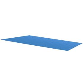 Rectangular Pool Cover 118 x 79 inch PE Blue