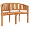 Banana Bench 47.2" Solid Teak Wood