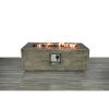 Living Source International Fiber Reinforced Concrete Propane/Natural Gas Fire pit table