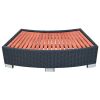 Spa Step Poly Rattan 36.2"x17.7"x9.8" Black