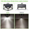 Solar Wall Light Outdoor 100LEDs PIR Motion Sensor Lamps IP65 Waterproof Night Lights