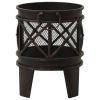 Rustic Fire Pit with Poker Œ¶16.5"21.3" Steell