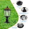 Landscape Solar Post Light, Outdoor Patio Solar Lamp with Remote Control, Cool and Warm Lights, LED Light Decor for Garden Deck Street, Waterproof, Re