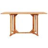 Folding Butterfly Patio Table 59.1"x35.4"x29.5" Solid Teak Wood