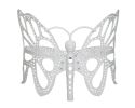 35 H x 46 W x 27 D Outdoor White Butterfly Bench, 400 lbs Weight Capacity, Weather Resistant