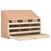 Chicken Laying Nest 3 Compartments 36.6"x15.7"x25.6" Solid Pine Wood