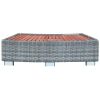 Spa Step Gray Poly Rattan 36.2"x17.7"x9.8"