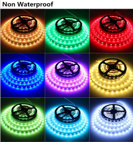 LED Light Strips Highlight 60 Light Beads Epoxy Waterproof Soft Strips (Option: IP65 blue-15m)