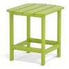 Adirondack Outdoor Side Table;  HDPE Plastic End Tables for Patio;  Backyard;  Pool;  Indoor Outdoor Companion;  Easy Maintenance Weather Resistant La