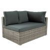 Patio Furniture Sets;  7-Piece Patio Wicker Sofa ;  Cushions;  Chairs ;  a Loveseat ;  a Table and a Storage Box