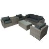 Patio Furniture Sets;  7-Piece Patio Wicker Sofa ;  Cushions;  Chairs ;  a Loveseat ;  a Table and a Storage Box