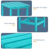 Adirondack Outdoor Side Table;  HDPE Plastic End Tables for Patio;  Backyard;  Pool;  Indoor Outdoor Companion;  Easy Maintenance Weather Resistant La