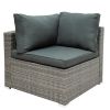 Patio Furniture Sets;  7-Piece Patio Wicker Sofa ;  Cushions;  Chairs ;  a Loveseat ;  a Table and a Storage Box